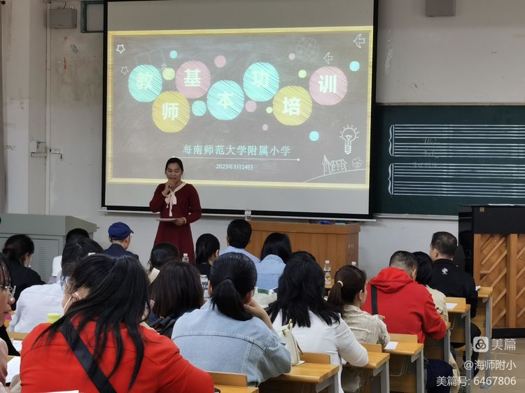 写好“三笔字”练好基本功——海南师范大学附属小学教师培训活动