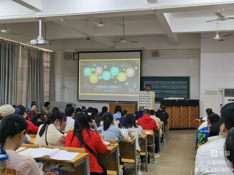 写好“三笔字”练好基本功——海南师范大学附属小学教师培训活动